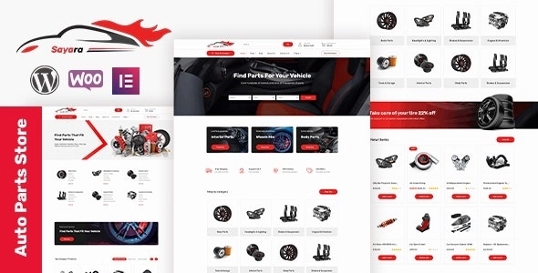 Sayara – Auto Parts Store WooCommerce WordPress Theme 1.2.3