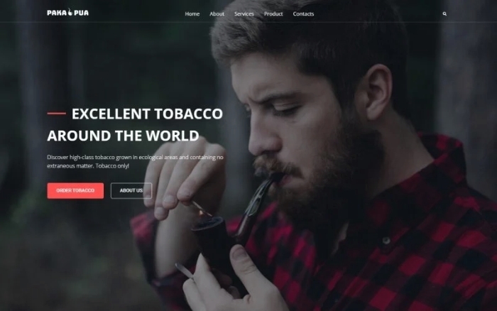 Pakapua – Tobacco Company WordPress Theme 1.0.0