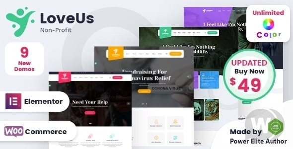 Loveus – NonProfit Charity WordPress Theme 3.1