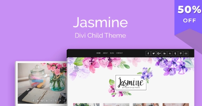 Divi Jasmine Blog – AGS Divi Child Theme 2.0.1