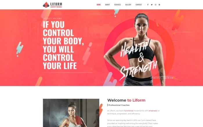 Liform – Crossfit Sport WordPress Elementor Theme 1.0.0