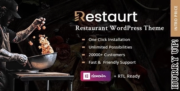 Restaurt – Restaurant WordPress Theme 1.0.1