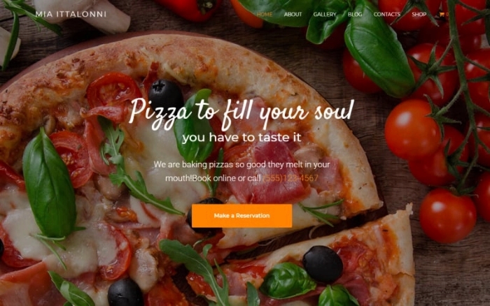 Mia Ittalonni – Pizzeria ECommerce Modern WordPress Elementor Theme 1.0.0