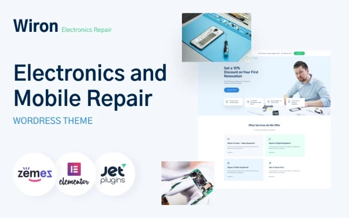 Wiron - Electronics and Mobile Repair Template 1.0.1