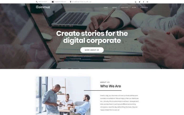 Commuz – Business Multipurpose Modern WordPress Elementor Theme 1.0.0
