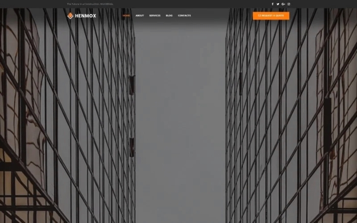 Henmox β Construction Multipurpose Modern WordPress Elementor Theme 1.0.0