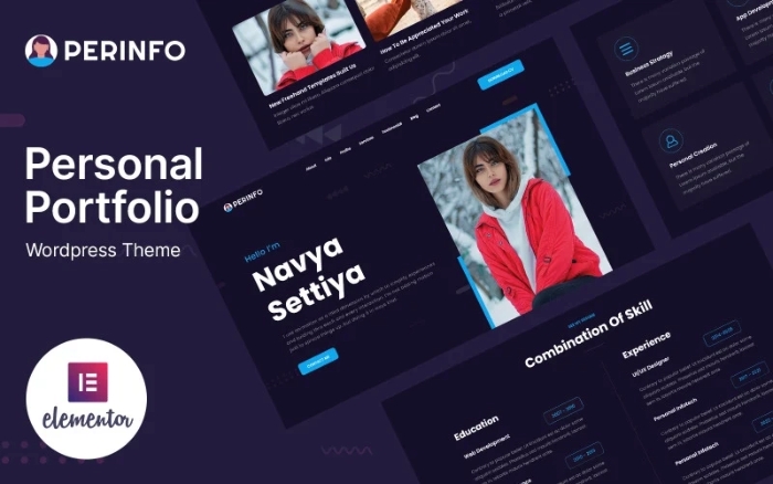 Perinfo – Personal Portfolio WordPress Theme 1.0.0