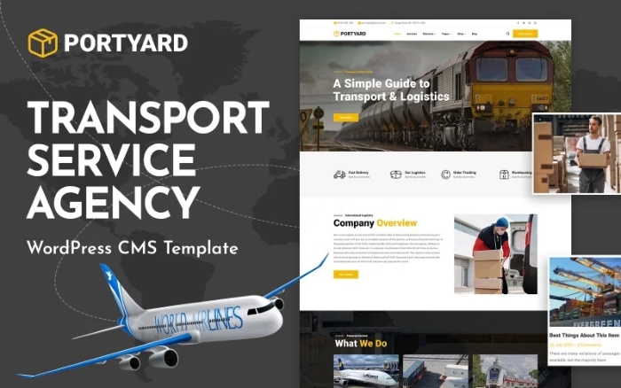 PortYard – Logistics & Transport WordPress Theme 1.0.0