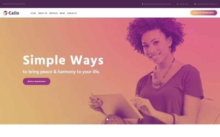 Calio – Psychology Multipurpose Modern WordPress Elementor Theme 1.0.0