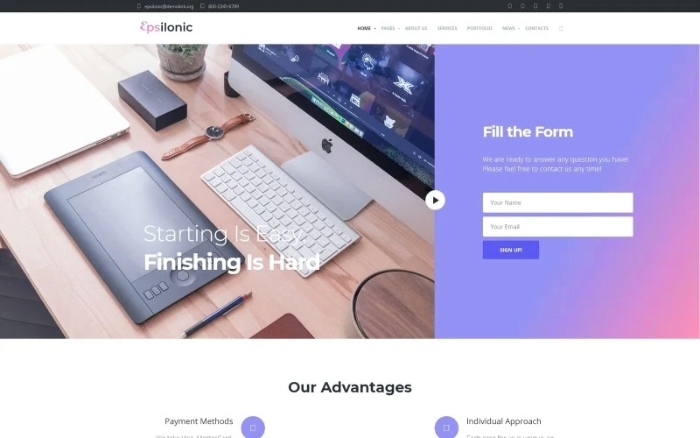 Epsilonic – Communication WordPress Theme 1.0.0