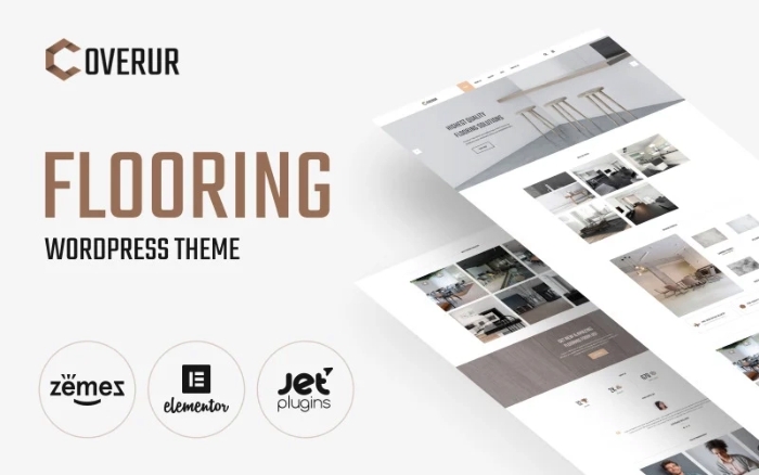 Coverur – Flooring Company Multipurpose Minimal WordPress Elementor Theme 1.0.0