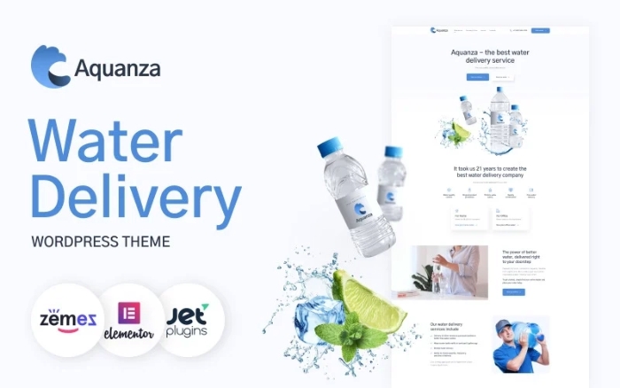 Aquanza – Water Delivery WordPress Theme 1.0.1