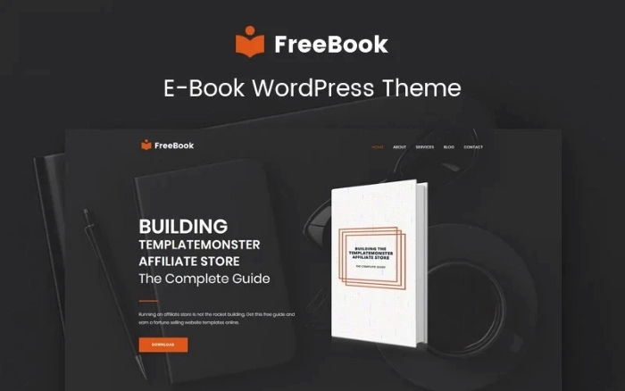 FreeBook – Ebooks Multipurpose Modern WordPress Elementor Theme 1.0.0