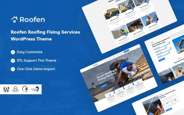 Roofen – Roofing & Fixing Services WordPress Theme 1.0.0