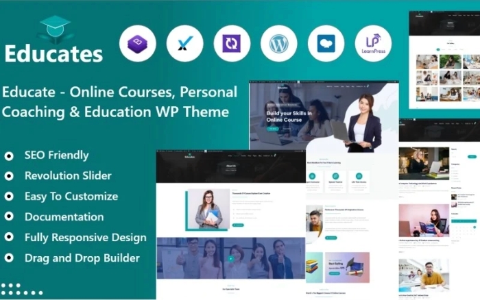 Educatehub – Online Courses & Education WP Theme 1.0.0