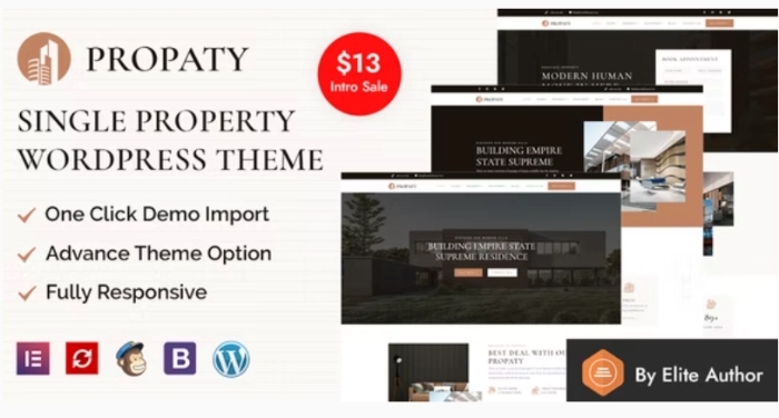 Propaty – Single Property WordPress Theme + RTL Ready 1.2