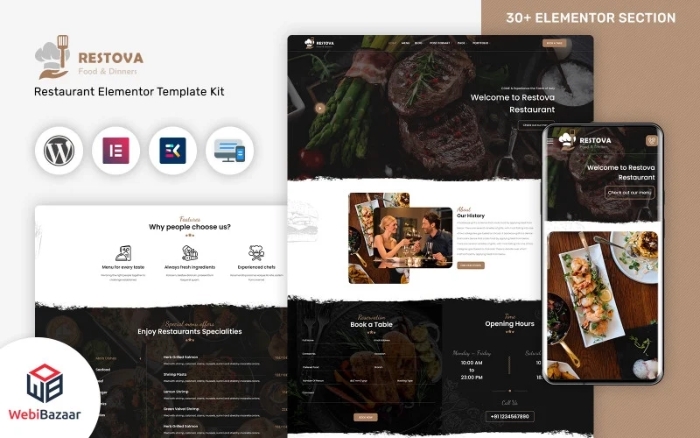 Restova – Fast Food & Restaurant Responsive WP Theme 1.0