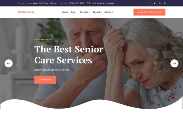 TishRestHome – Rest Home WordPress Theme 1.0.0