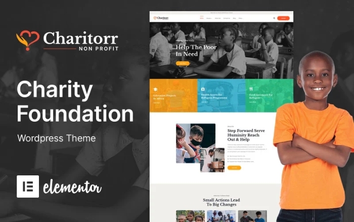 Charitorr – Nonprofit Charity & Donation WP Theme 1.0.0