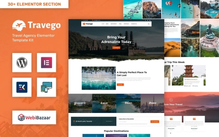 Travego – Tour & Travel Agency Template WP Theme 1.0