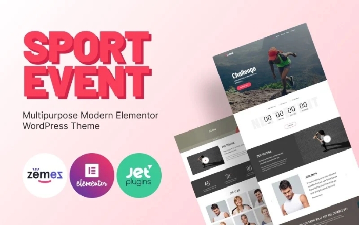 Granul – Sport Event Multipurpose Modern WordPress Elementor Theme 1.0.1