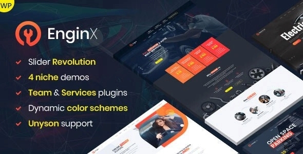 EnginX - Auto Repair Service WordPress Theme 1.3.0