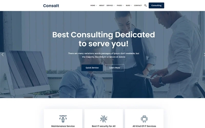 Consalt β Consulting Responsive WordPress Theme 1.0.0