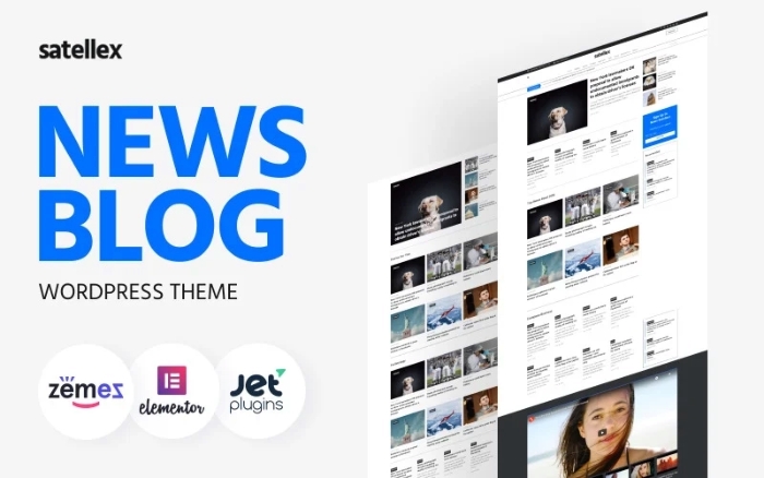 Satellex – News Blog Multipurpose Classic WP Theme 1.0.1