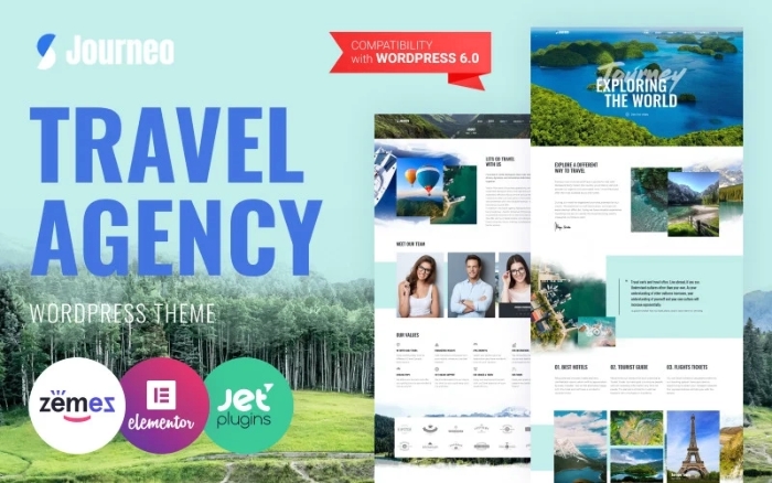 Journeo – Travel Agency WordPress Elementor Theme 1.0.1