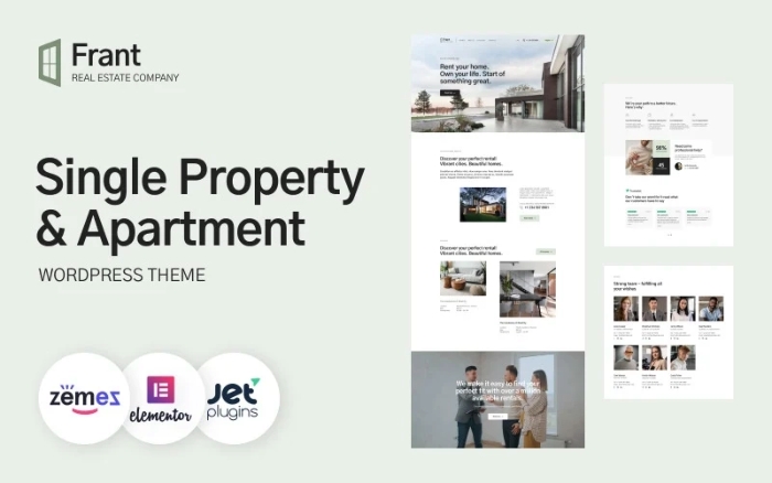 Frant – Single Property & Apartment WP Theme 1.0.1