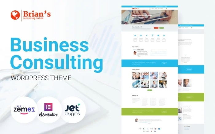 Brian’s – Consulting Multipurpose Classic Elementor WordPress Theme 1.0.1