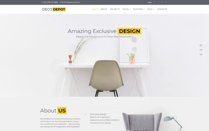 Furniture Company WordPress Theme 1.0.0