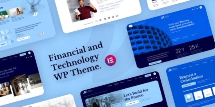 MLab – Financial and Technology WordPress Theme 1.0.2