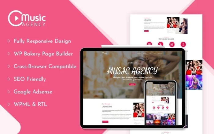 Music Agency WordPress Theme 1.0.0