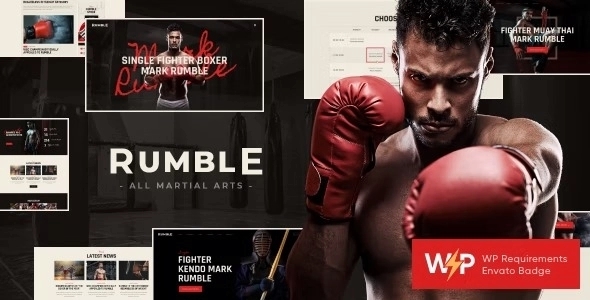 Rumble β Boxing & Mixed Martial Arts Fighting WP Theme 1.3.1