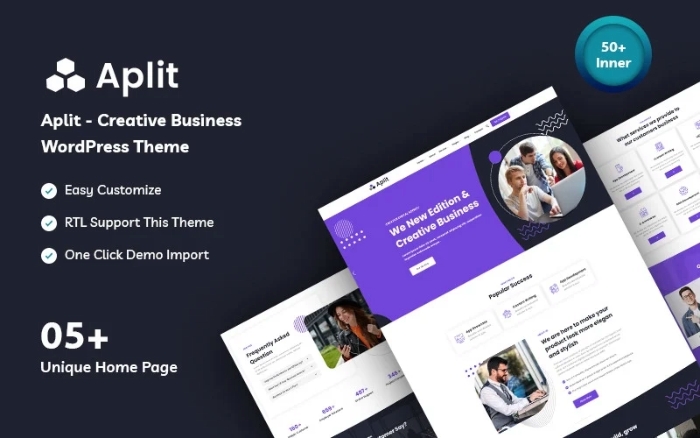 Aplit – Creative Business WordPress Theme 1.0.0