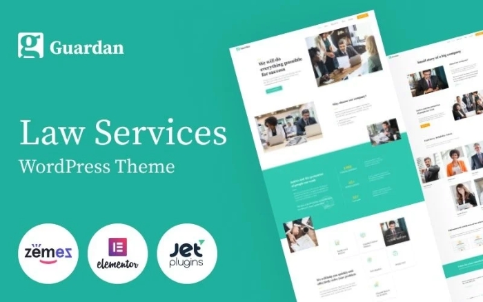 Guardan – Law Services Multipurpose Classic WordPress Elementor Theme 1.0.1