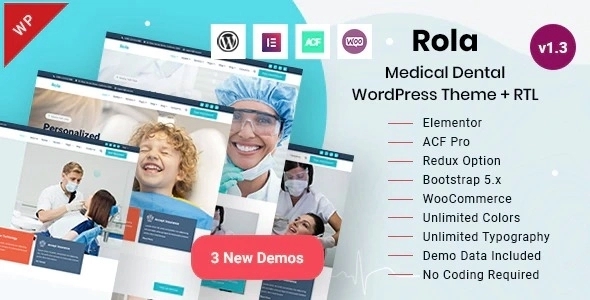 Rola – Medical Health & Dental Care WordPress Theme 2.1