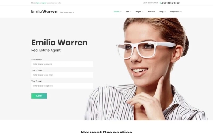 Emilia Warren – Real Estate WordPress Theme 1.0.0