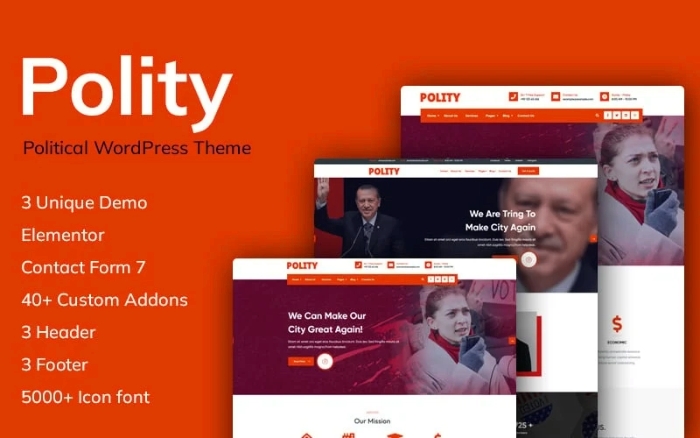 Polity – Political WordPress Theme 1.0.0