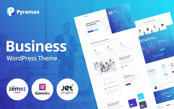 Pyramax – Consulting Classic WordPress Elementor Theme 1.0.1