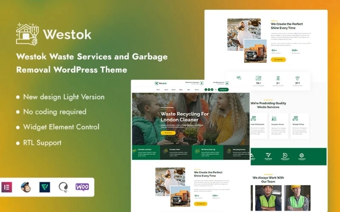 Westok - Waste Services and Garbage Removal WP Theme 1.0.1
