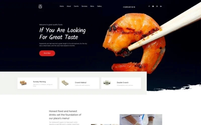 European Cuisine WordPress Theme 1.0.0