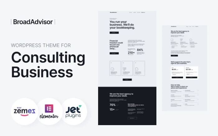BroadAdvisor – WordPress Theme for Consulting Business 1.0.1