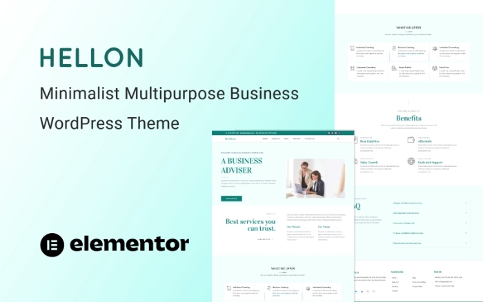 Hellon – Minimalist Multipurpose Business WP Theme 1.0.0