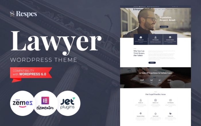 Respes β Lawyer WordPress Theme 1.0.1