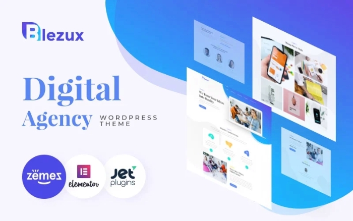Blezux – Digital Multipurpose Modern WordPress Elementor Theme 1.0.1