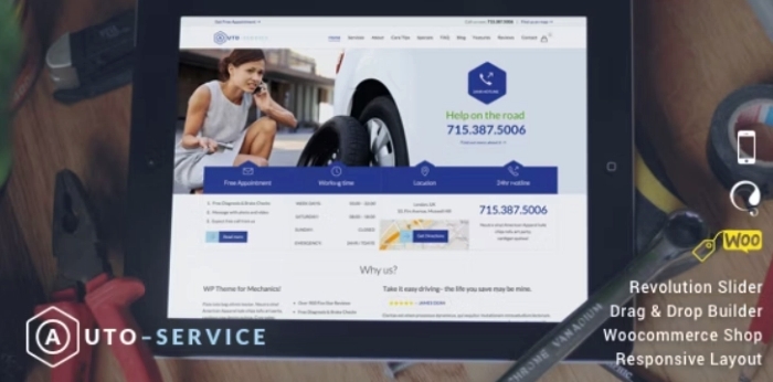 Auto Mechanic WordPress Theme 22.6