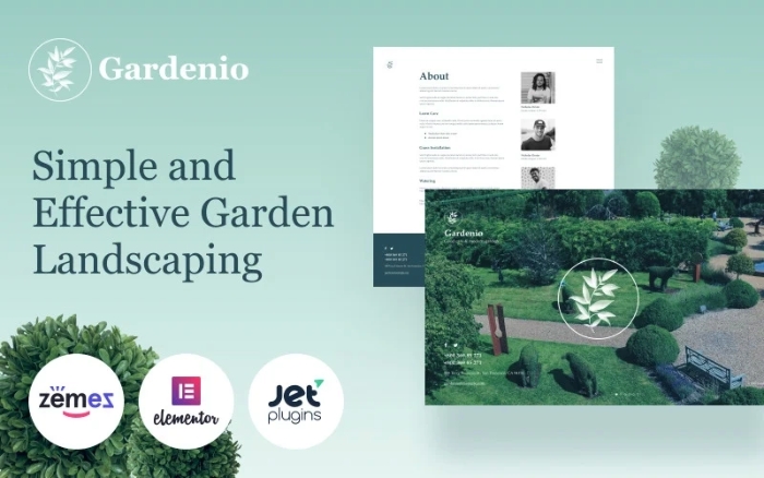 Gardenio – Simple and Effective Garden Landscaping Template 1.0.0