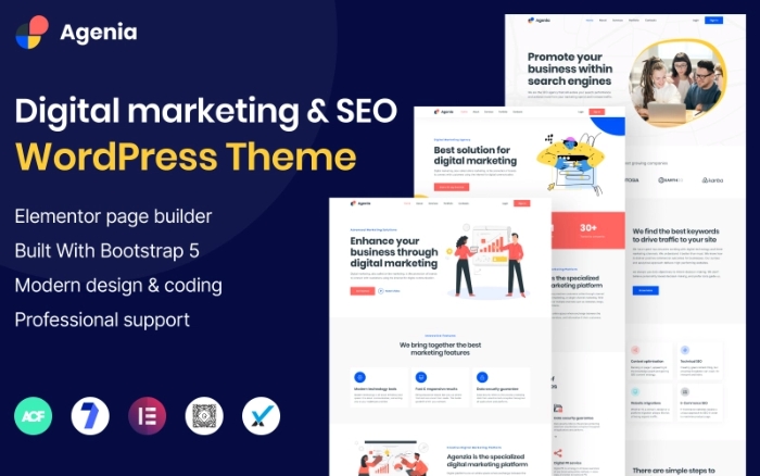 Agenia – SEO and Digital Marketing Agency WP Theme 1.0.0